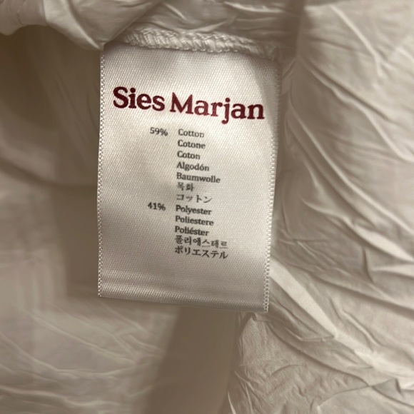 Sies Marjan Creased White Shirt size 6 - Picture 5 of 8